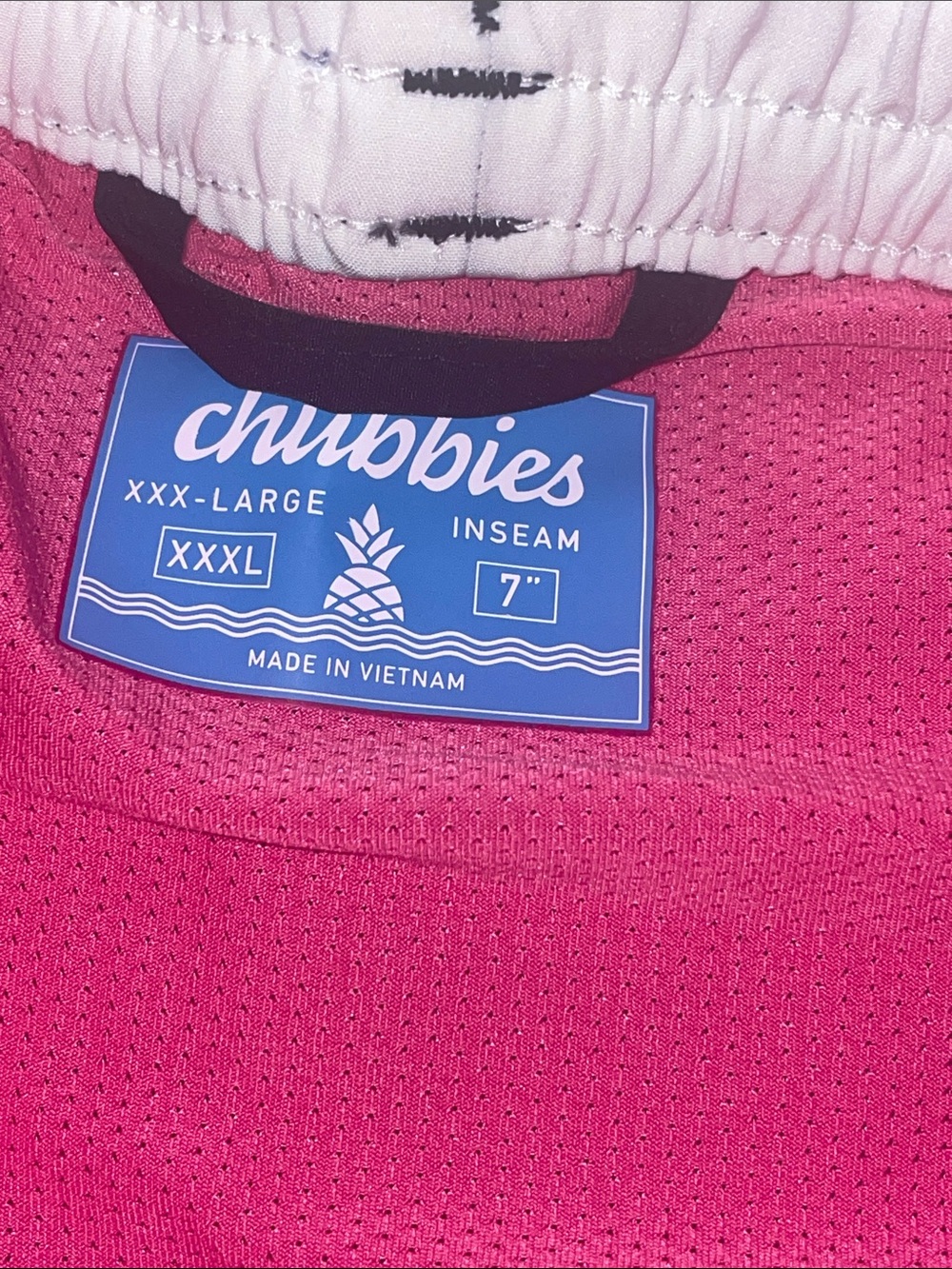 chubbies Black Men's Swim Trunks with White Drawstring - Picture 4 of 7